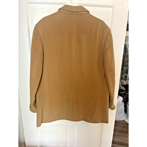 Vtg Hand-made Men's Pure Mongolian Cashmere Peacoat M Kaufmans Pittsburgh Classy - Picture 9 of 16